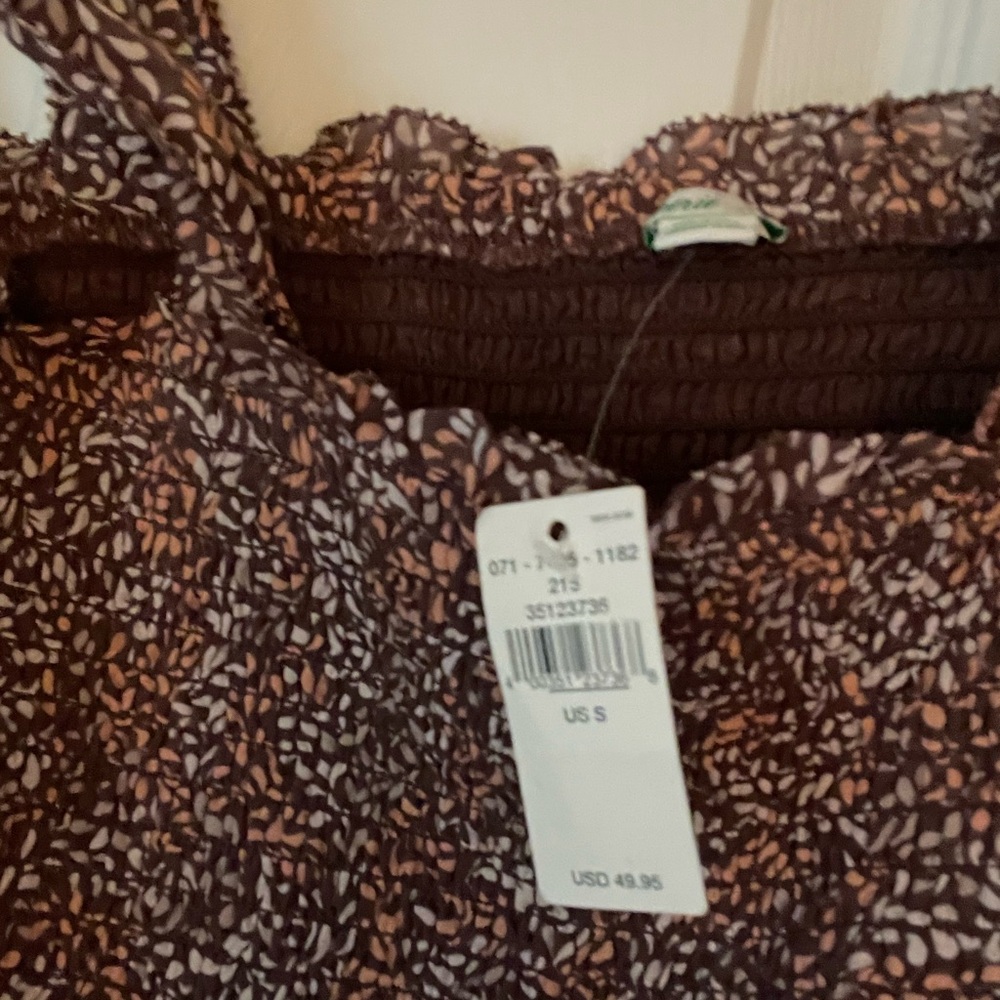 NWT Aerie sundress size small with bow detail. Ruched upper around bust. - Picture 2 of 2